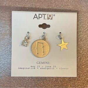 Zodiac Gemini Zodiac Pendant‎ Charm Set